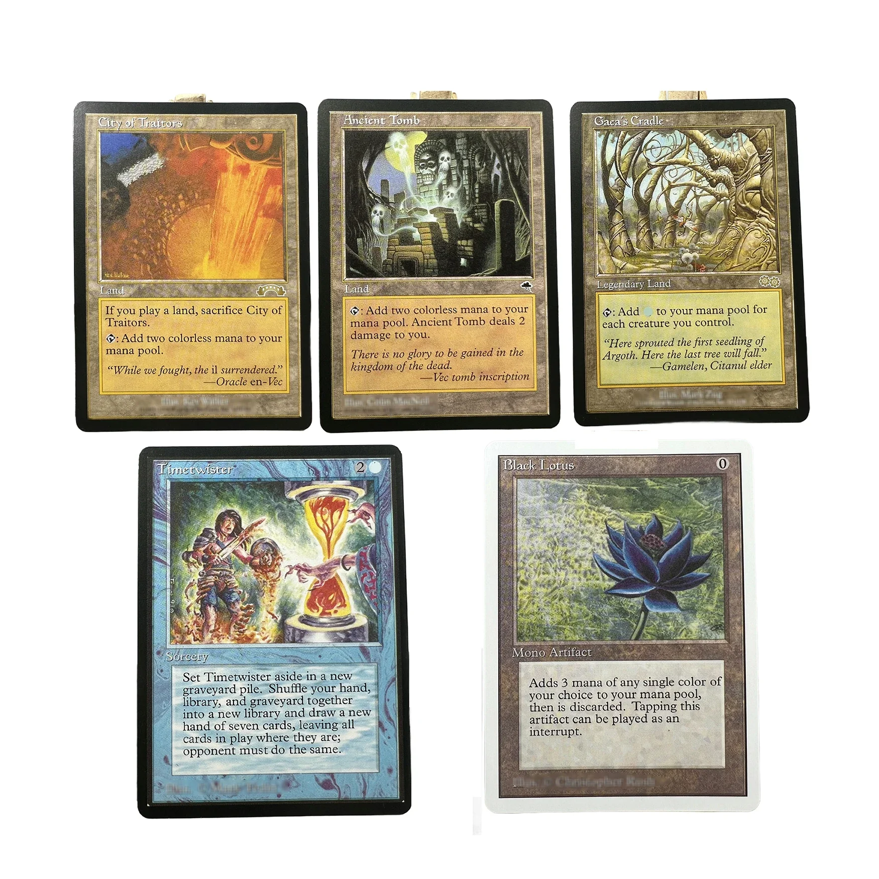 Regular Board Black Lotus Power 9 Unlimited/Beta Ancient Tomb Tempest Survival of the Fittest Exodus Vampiric Tutor Game Cards