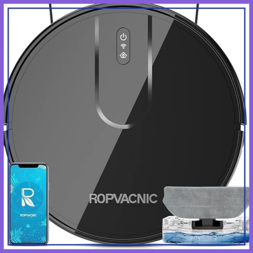 Robot Vacuum and Mop Combo 5200Pa Suction Self-Charging Smart Cleaning