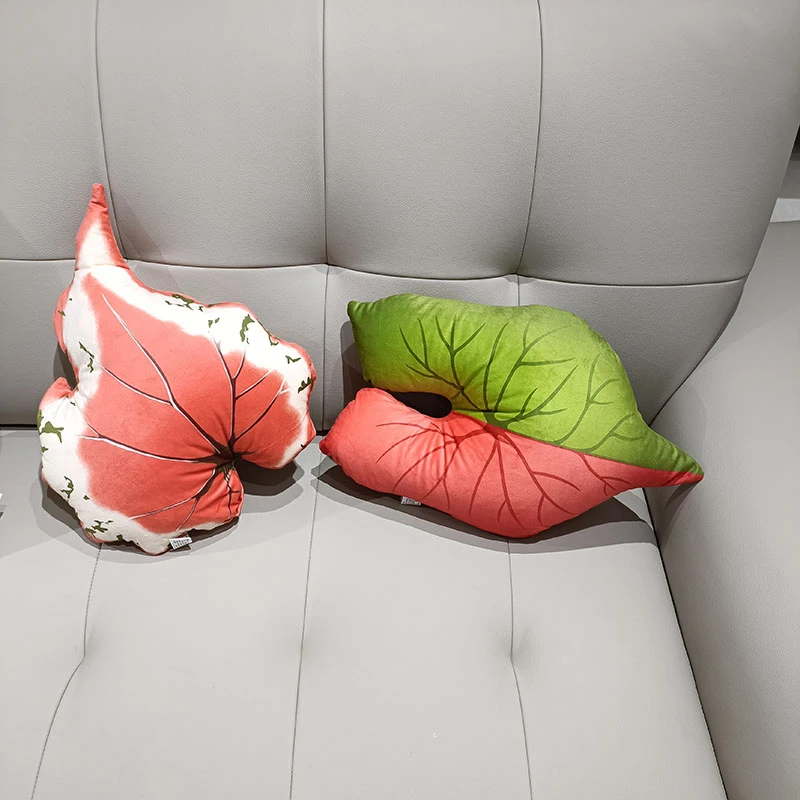 Simulation Leave Plush Pillow Stuffed Plant Cushion Sofa Chair Home Decoration Men Gift