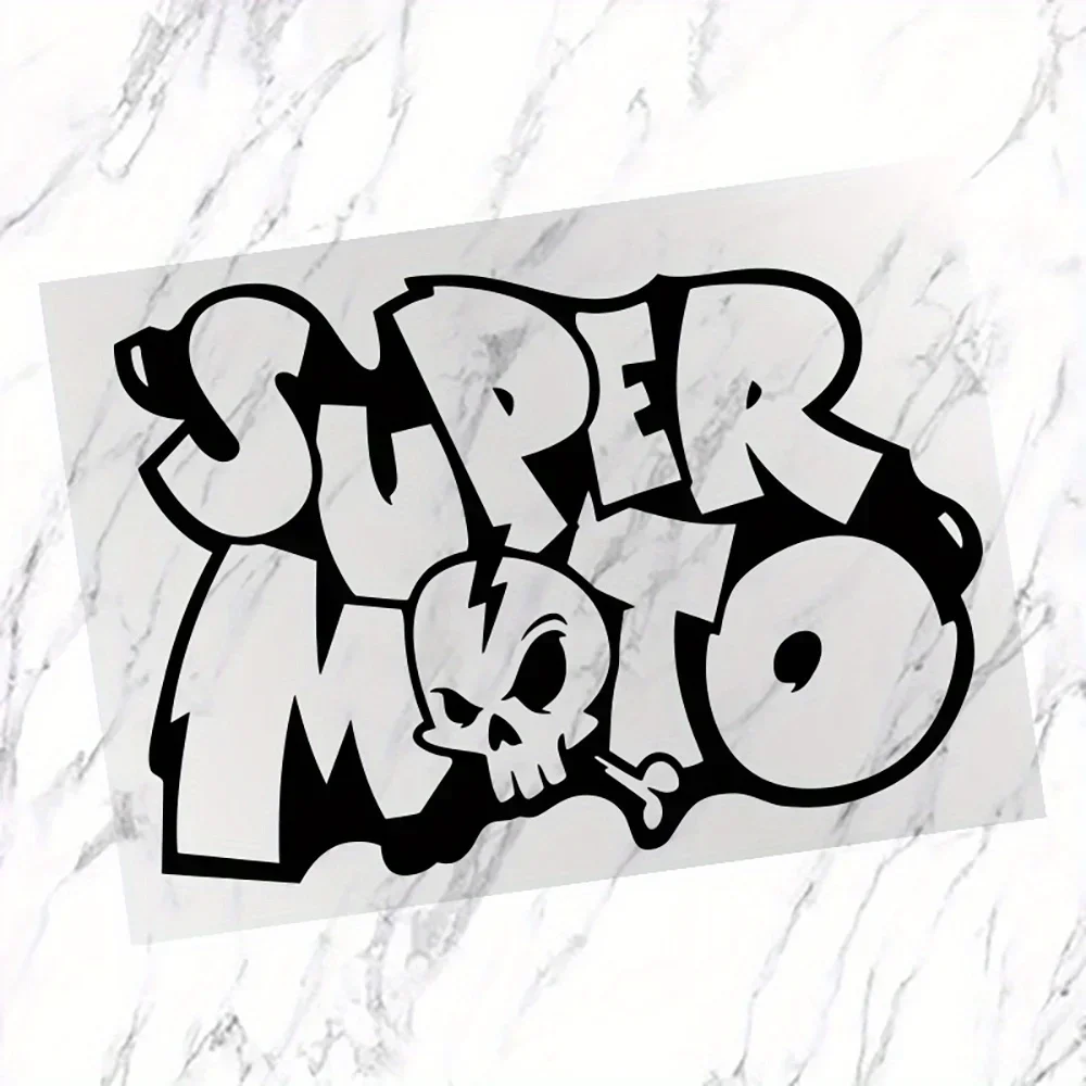 1PC Holographic Super Moto Sticker for Car Motorcycle Exterior Personalized Motocross Culture Decal