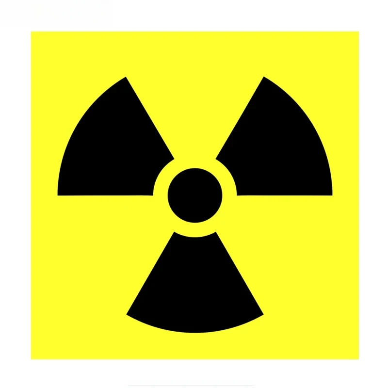 تحذير جرونجي الإشعاع خطر رمز سيارة ملصق مضحك ملون السيارات السيارات الشارات 14*14 سنتيمتر PVC KK #1