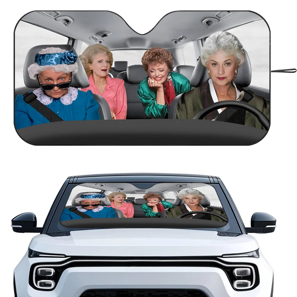 Golden Sisters Driving Car Sunshade Curtains Heat-insulating Aluminum  Suction Cup Blocks UV Rays Car Sun Visor Protector