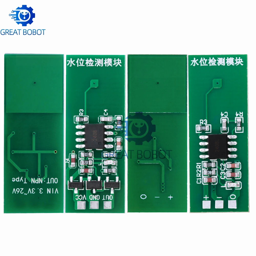 M03 M04 Non-Contact Liquid Level Sensor Water Level Detection Switch with Green LED Indicator