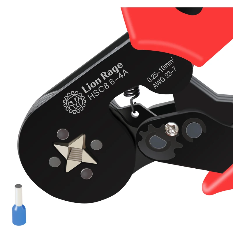 Crimp zange hsc8 6-4a Rohr klemme Crimper Draht Mini Ferrule Crimper Werkzeuge Haushalt Elektro-Kit mit Box – Detail 7