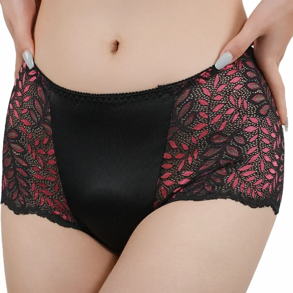 Sexy Lace Women Underwear Mid Waist Embroidered Temptation Panties Female Hollow Briefs Plus Size Lingerie Hip Lift Underpants
