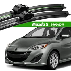 For Mazda 5 2005-2017 2pcs Front Windshield Wiper Blades 2006 2007 2008 2009 2014 2015 2016 Windscreen Window Accessories