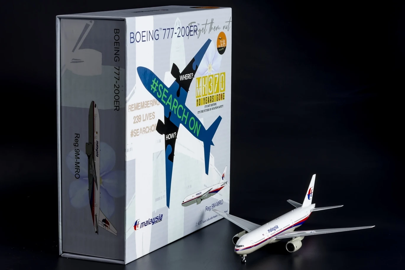 72052 Alloy Collectible Plane Gift NG Model 1:400 Malaysia Airlines Boeing B777-200ER Diecast Aircraft Jet Model 9M-MRO