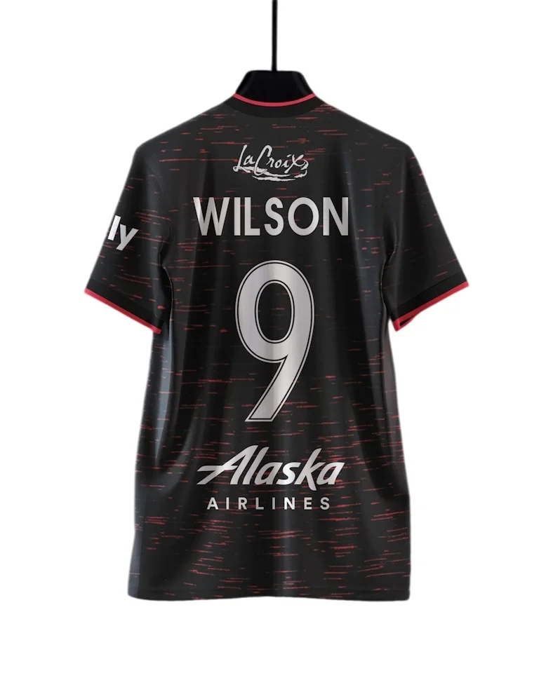 Neues Portland Thorns 3D-gedrucktes Fußballtrikot, atmungsaktives, schnelltrocknendes Kurzarm-T-Shirt für Herren, Familien-Partnerlook-Kleidung – Detail 6