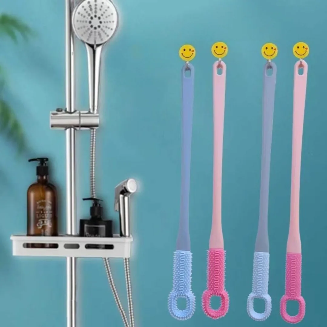 1pc Komfort Silikon Pinsel Lange Griff Hand Pinsel Langhaarigen Zehen Naht Weiche Gummi Kappe Lücke Pinsel Täglichen Dusche fuß Pflege Werkzeuge