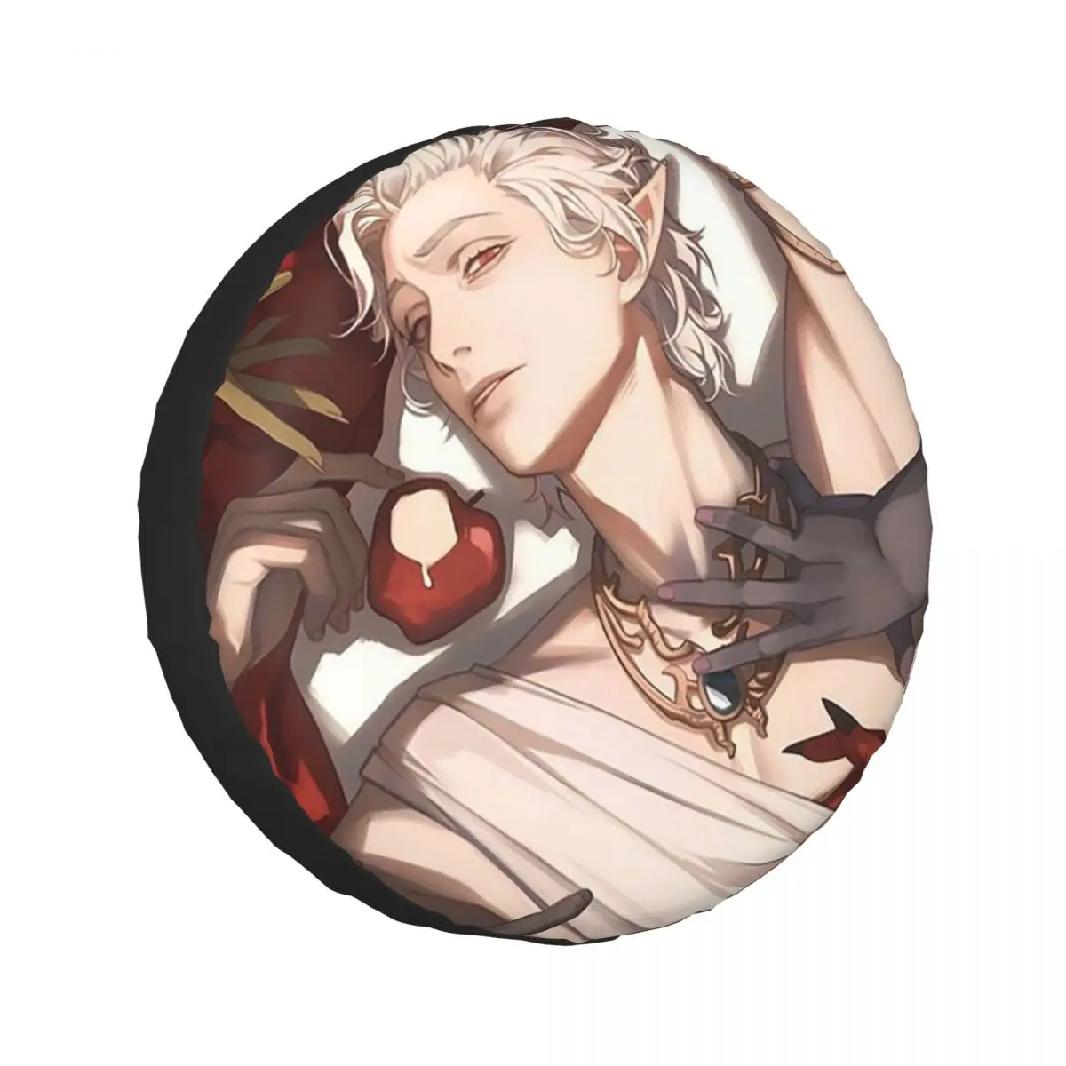 

Custom Baldurs Gate 3, Astarion Ancunin Spare Tire Cover for Car Mitsubishi 4x4 Wheel Protector Covers 14" 15" 16" 17" Inch