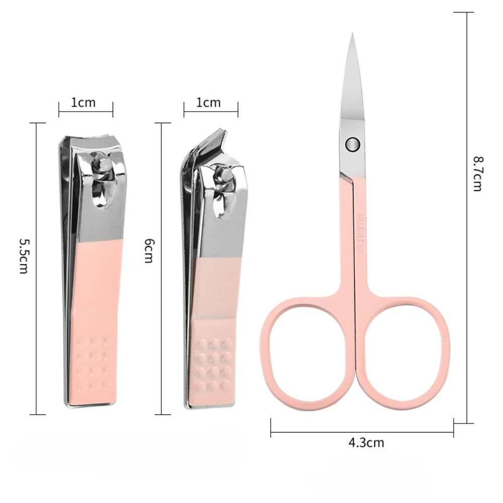 14 pçs colorido de aço inoxidável tesoura do prego ferramentas manicure conjunto cortador de unhas pedicure cuidados cutícula nipper kit viagem arte do prego para