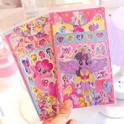 Kawaii My Little Pony Sticker Set Pinkie Pie Fluttershy Rainbow Dash Cute Handbook Sticker Phone Case Water Cup Sticker Gift Toy