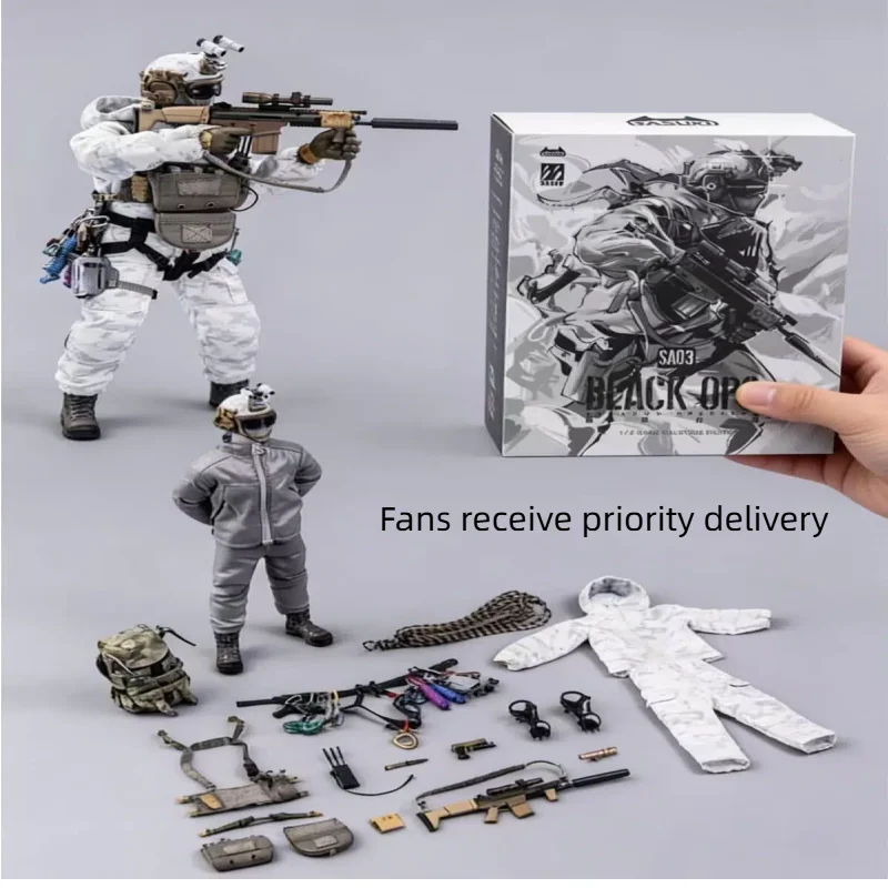 

In Stock SA-03 HASUKI SALVO SA03 Snow Mountain Ghost 1/12 Anime Model Toy Action Figure Collection Gift