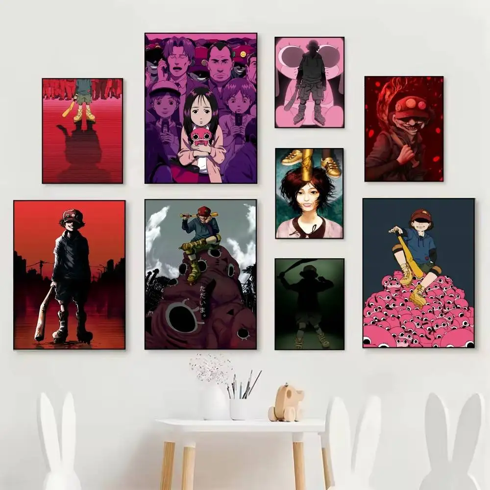 Classic Japanese Anime P-Paranoia Agent Manga Posters Fancy Wall Sticker for Living Room Bar Decoration Wall Decor