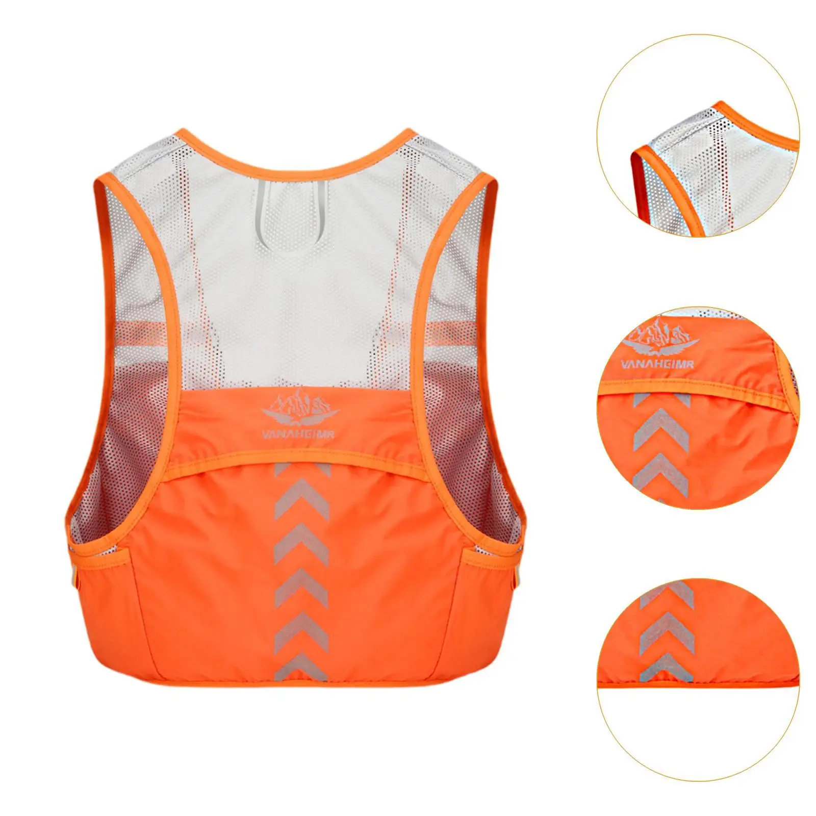 Running Vest Large Capacity with Multiple Pockets Lightweight Hydration Backpack Hydration Vest for Running Climbing Sports