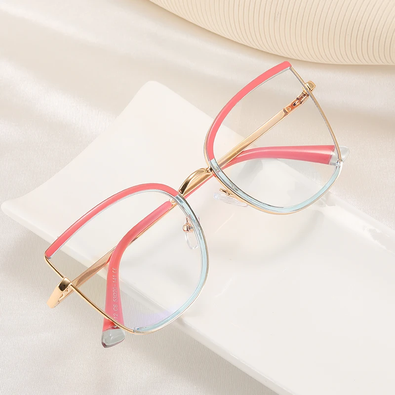 

Fashion Women Eyeglasses TR90 Frames Anti-Blue Light Prescriptionable Clear Face Small Nearsighted Eyewear Optical Glasses Frame