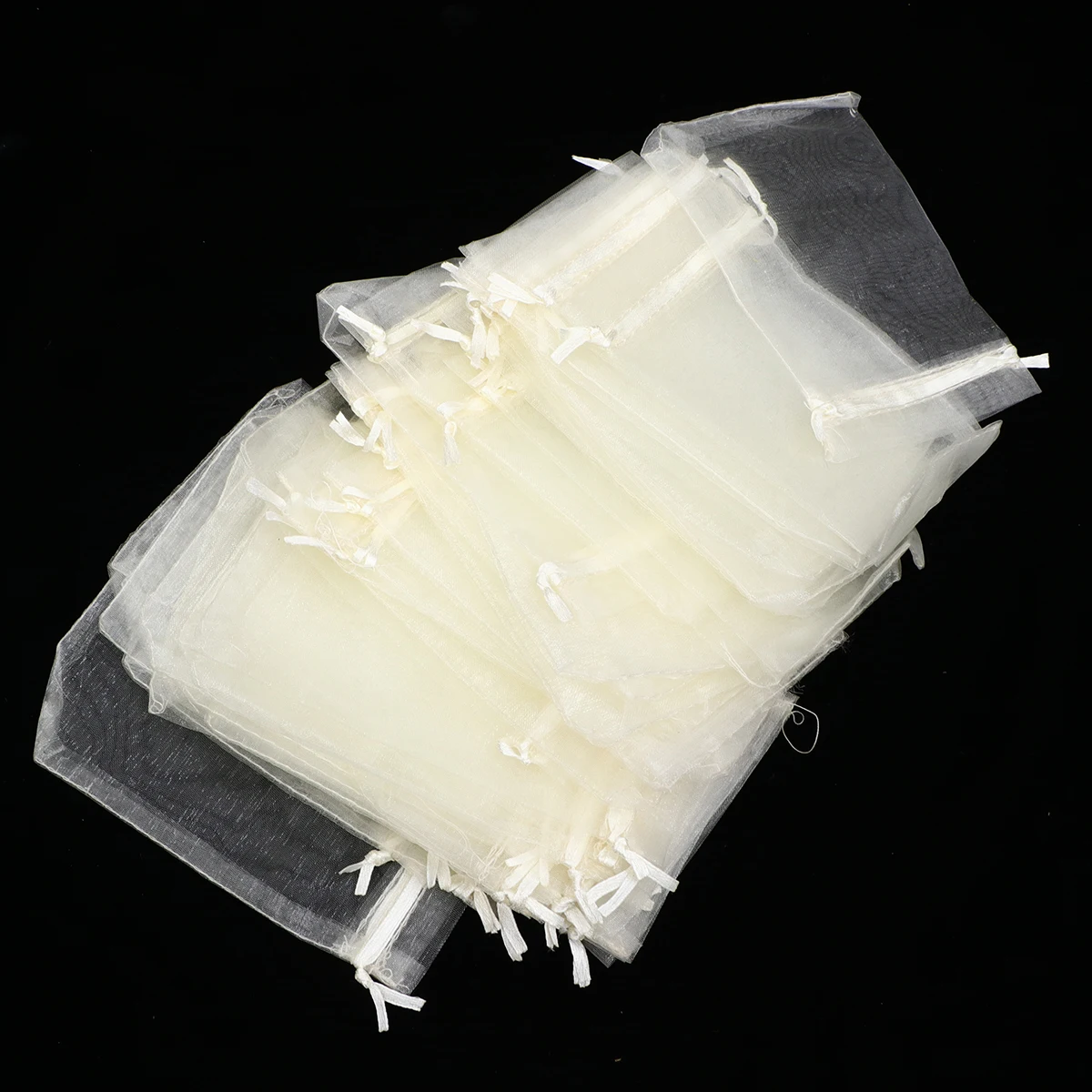 

100Pcs Organza Drawstring Bags Premium Reusable Storage Pouches for Jewelry Candy Gifts Wedding Favors Craft Projects Home Decor
