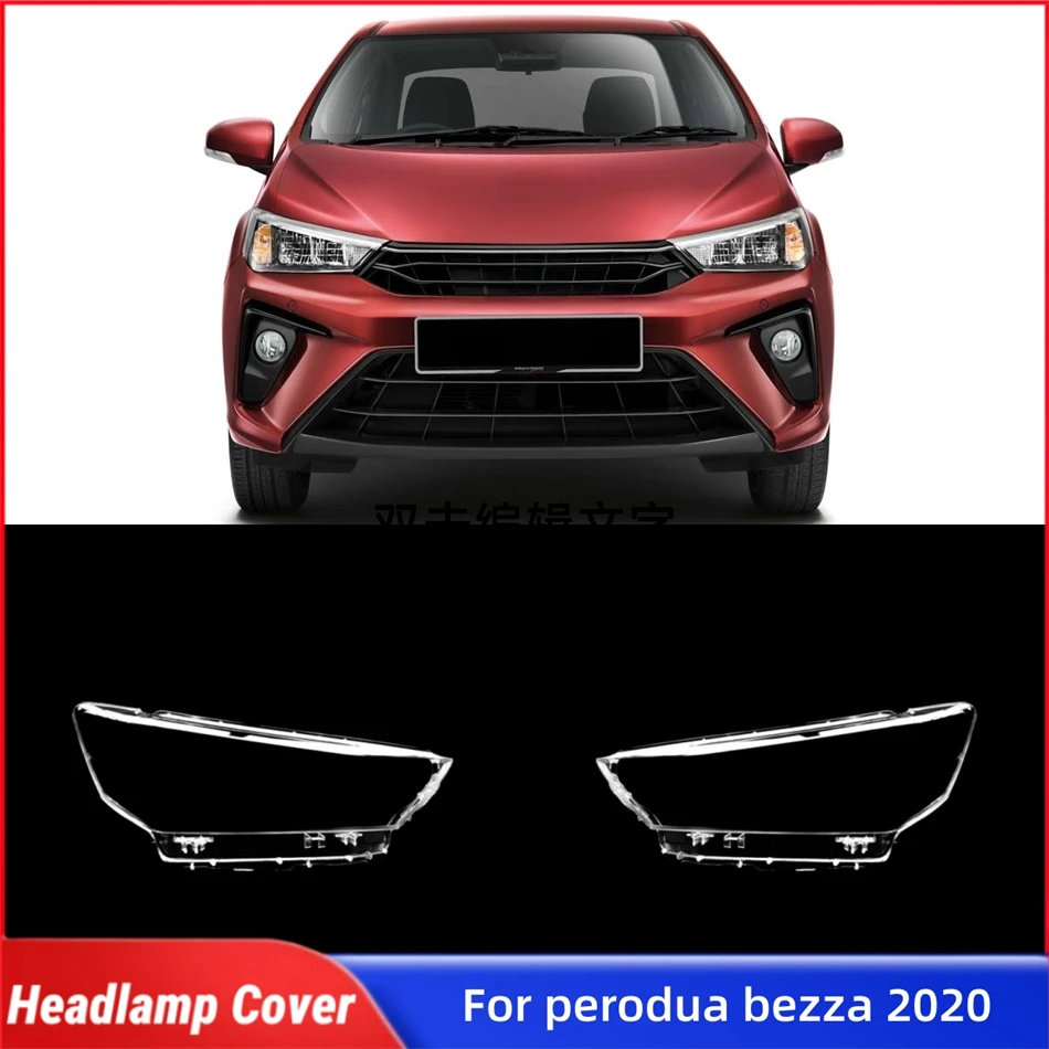 For perodua bezza 2020 Vehicle Accessories Lampshade Cover Headlamp Lamp Cover Car Front Headlight Lens Cover Lights Shell