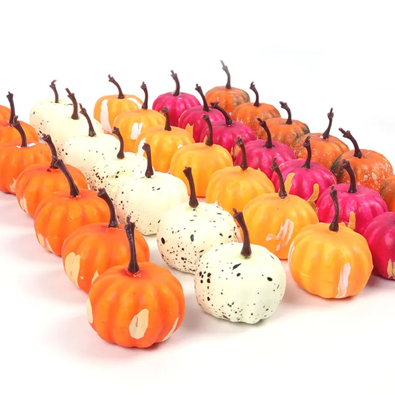 Artificial Pumpkin Happy Halloween Decoration Garden Table Decor Home Autumn Harvest Thanksgiving Props DIY Crafts