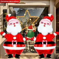 1pc 119cm Extra Large Standing Santa Claus Foil Balloon Christmas Holiday Party Decoration Birthday Supplies Easter Toys Gifts