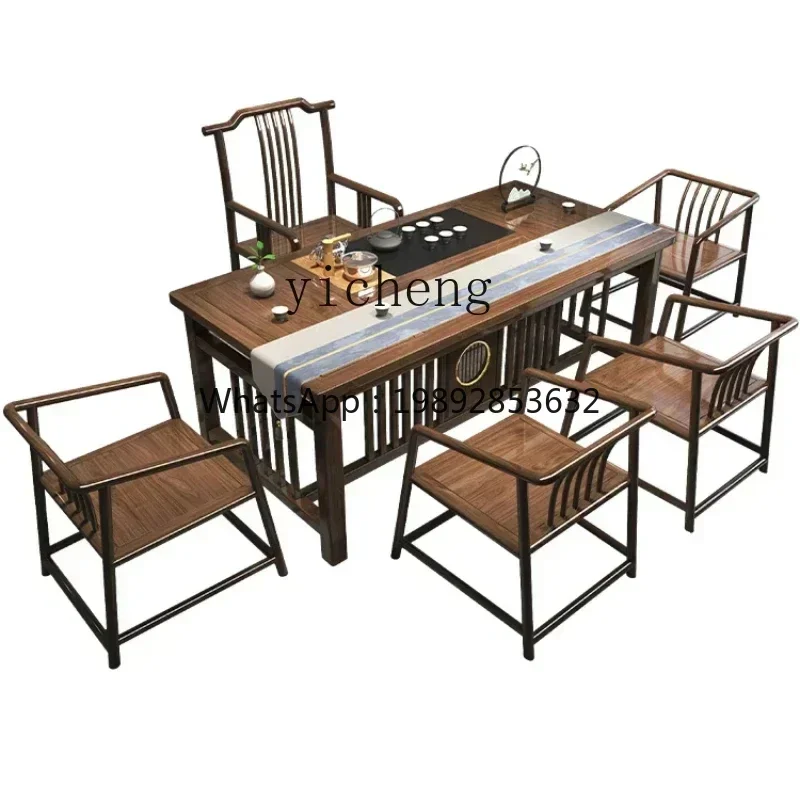 

Z1 Solid Wood Office Tea Table Kung Fu Tea Set Integrated Household Small Apartment Tea Table