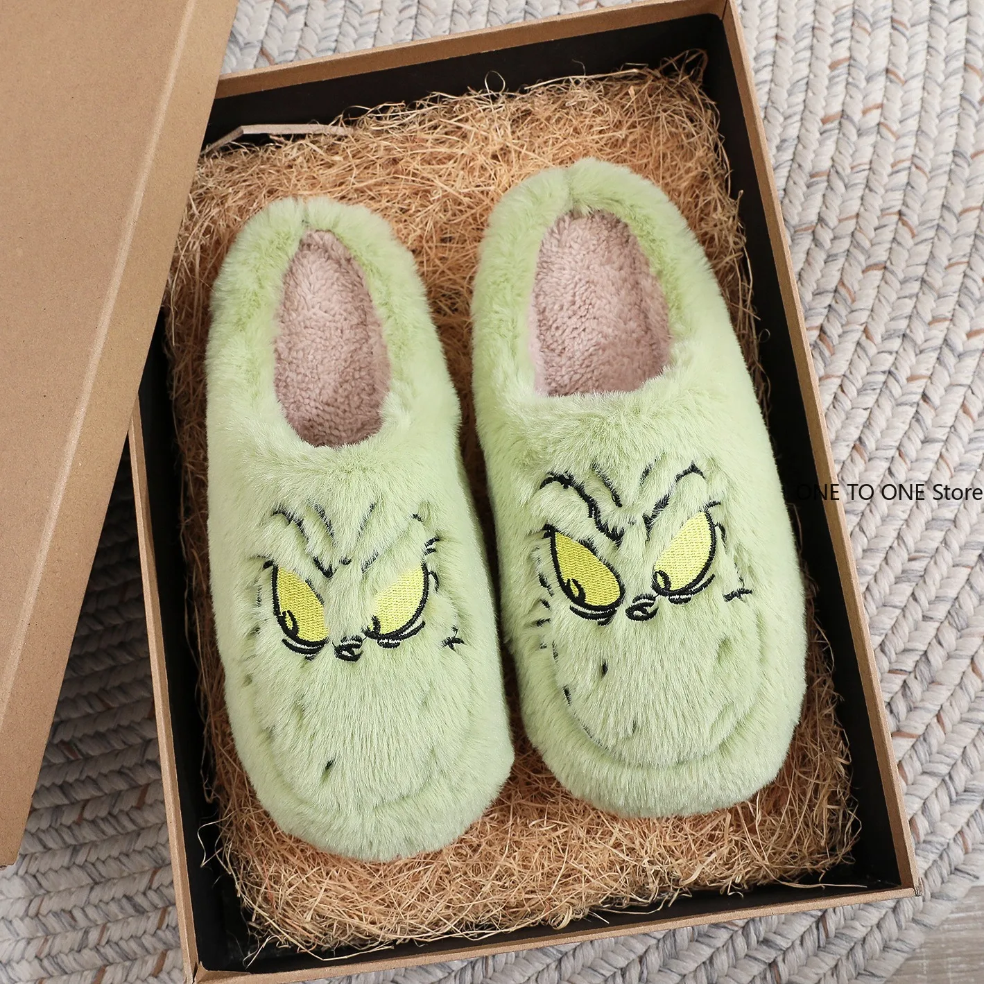 

Thick Sole Home Indoor Outside Men And Women Couples Winter Household Warm Fluffy Slippers Fashion Plush Cotton Shoes Ladies