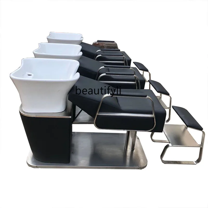 

Half Lying Shampoo Chair Hair Saloon Dedicated Hair Salon Sitting Flushing Bed Light Luxury with Energy-Saving Water Heater