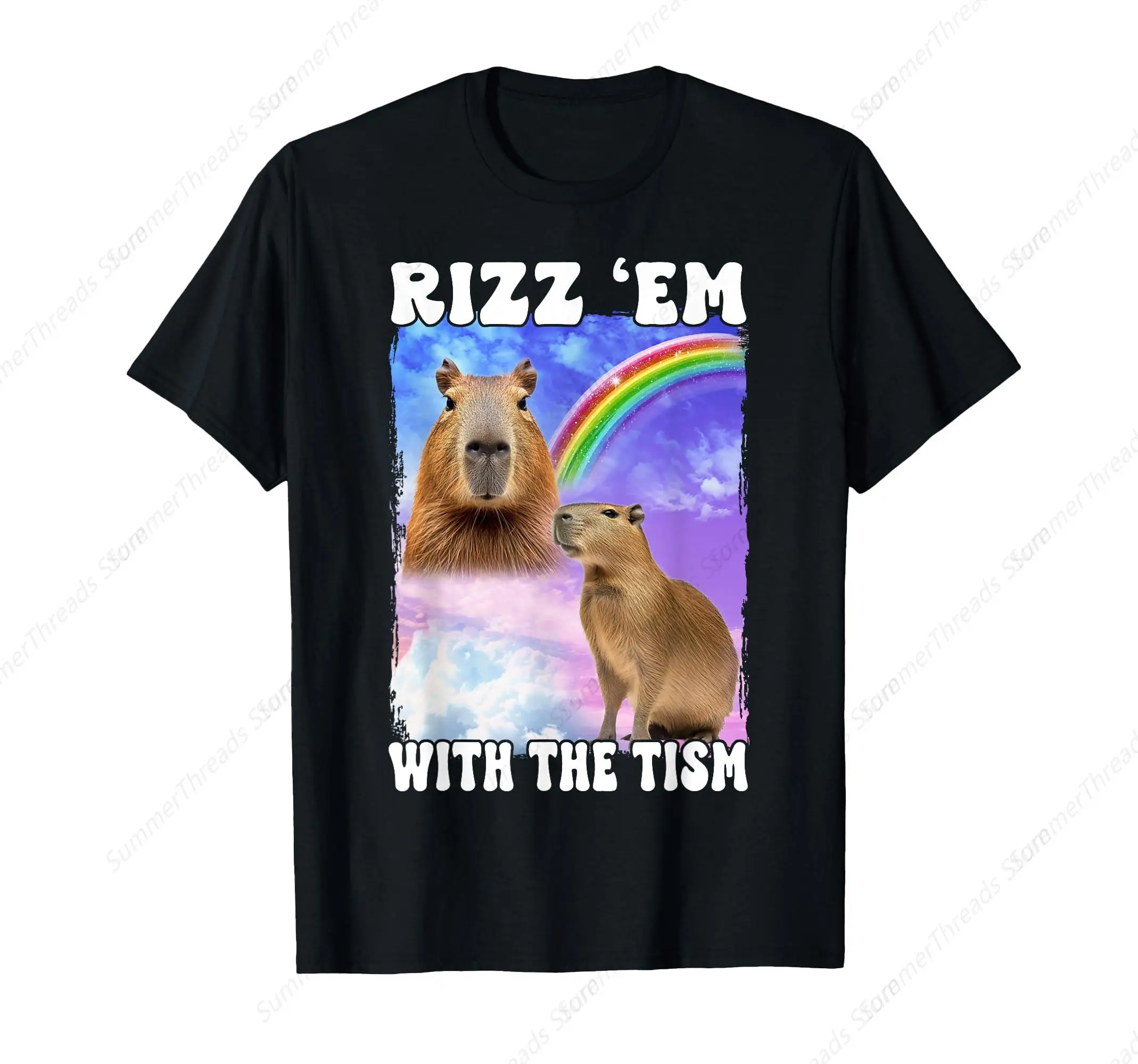 Funny Capybara Graphic T - shirt for Men/Women, 