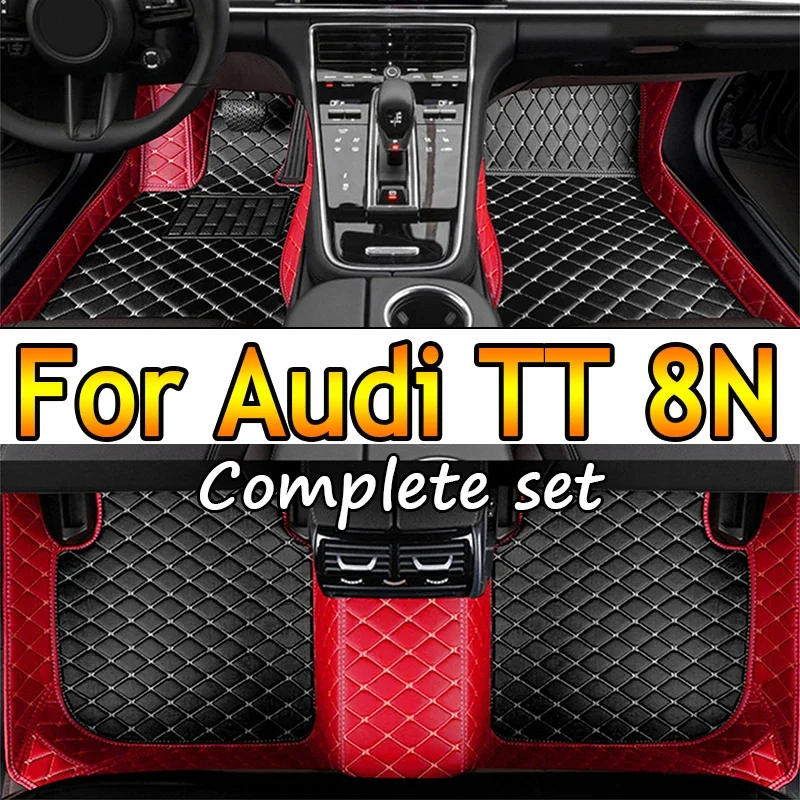 

Car Floor Mats For Audi TT 8N MK1 1998~2006 Protective Carpets Auto Rugs Luxury Leather Mat Durable Pad Set Car Accessories 2005