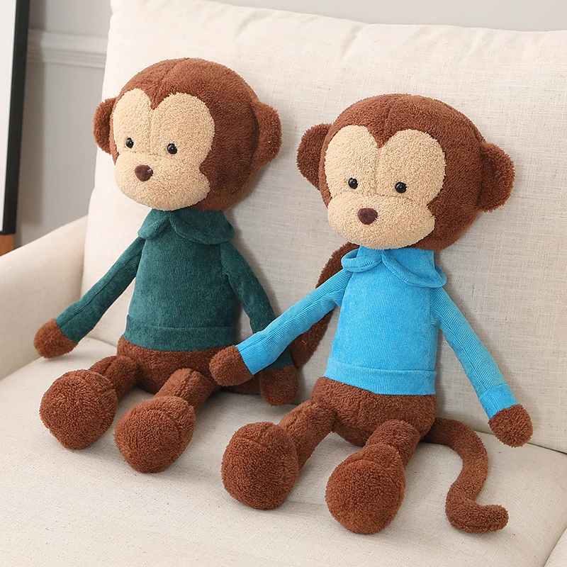 60cm Cute Cartoon Creative Plush Toy Animal Monkey Long Arm Legs Doll Baby Sleeping Comforting Pillow to Christmas Gifts