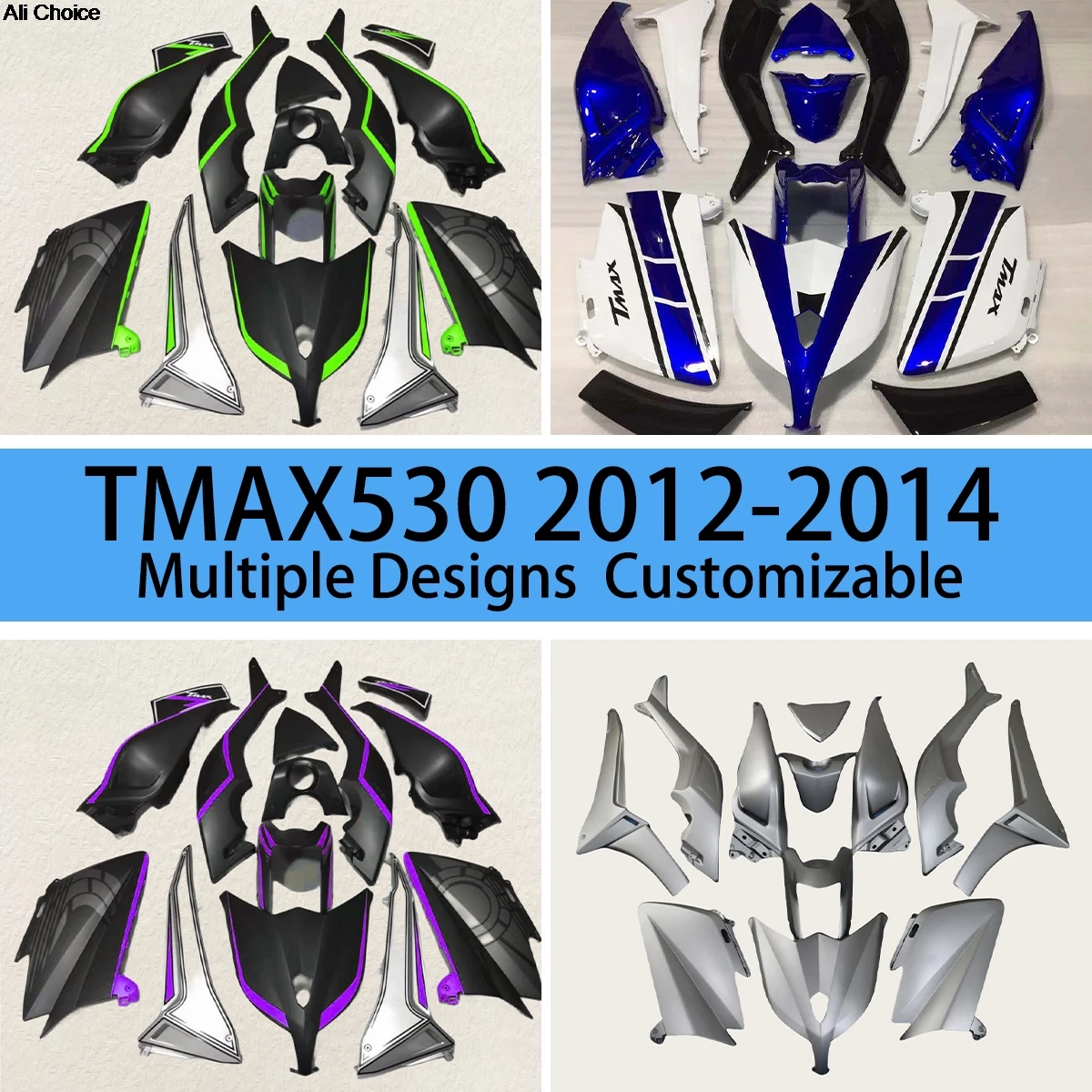 Full Fairings for YAMAHA TMAX530 2012 2013 2014 Refitting Motorcycle Customized Shell Body Parts Fairing Kit TMAX 530