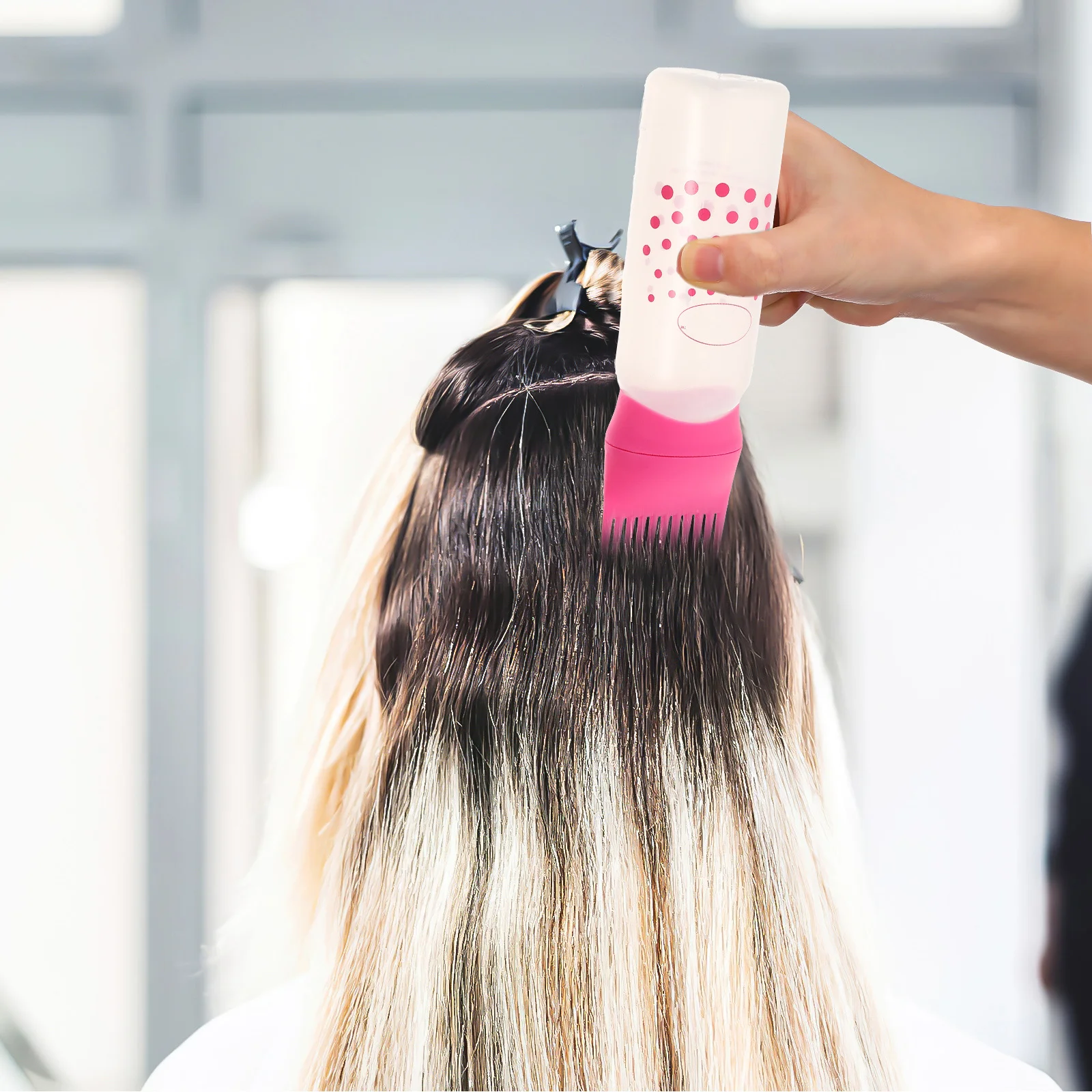 3Pcs Multiuse Hairdressing Bottle Applicator for Even Color Distribution and Styling Rosy Hairdressing Hair Applicator - Image 2