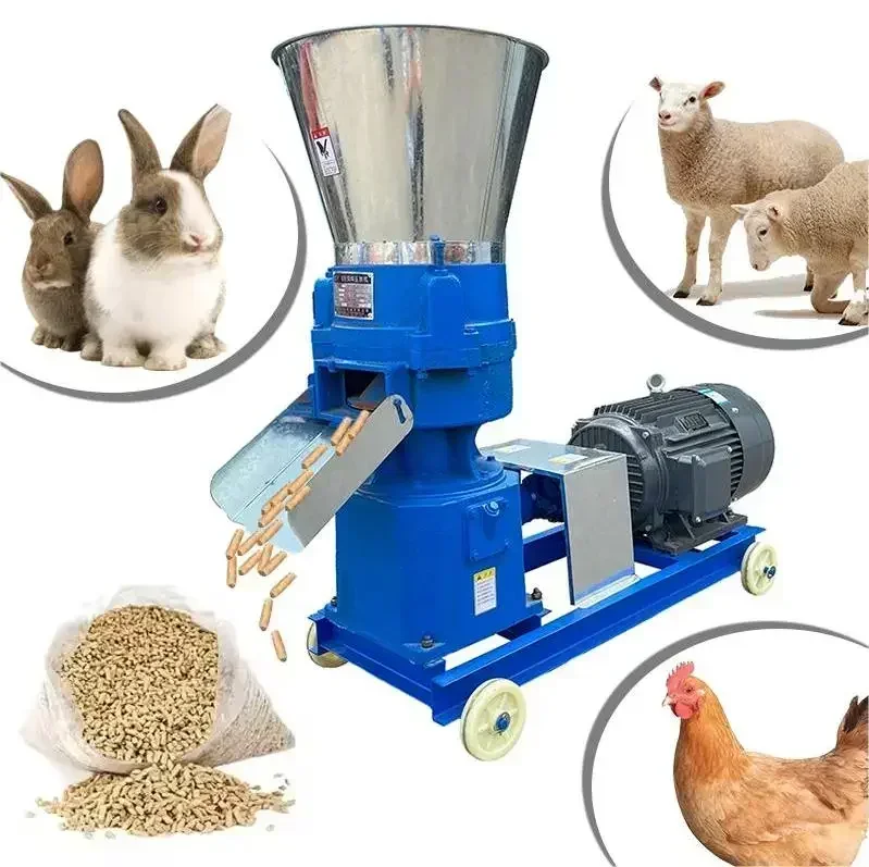 

Animal food mixer poultry feed pellet machine wood pellet mill making machine.and chicken feed pellet machine 200 kg/h