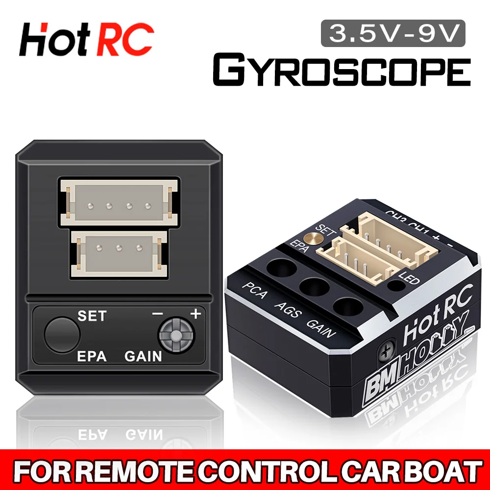 Giroscópio HotRC-F11 F12, controle automático de estabilidade, 3,5 V-9 V, nível de rally de carro RC, barco de carro de deriva, qualquer receptor