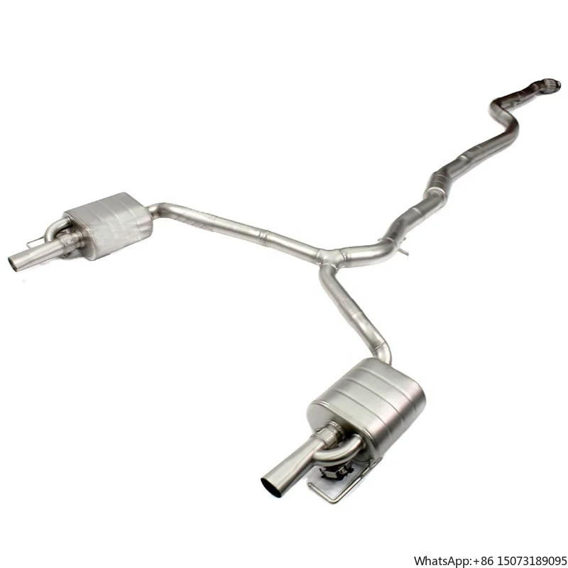 Sistema de Escape Catback de Alta Qualidade para C200 C250 C300 W205 2015-2023 com Controle de Válvula de Escape
