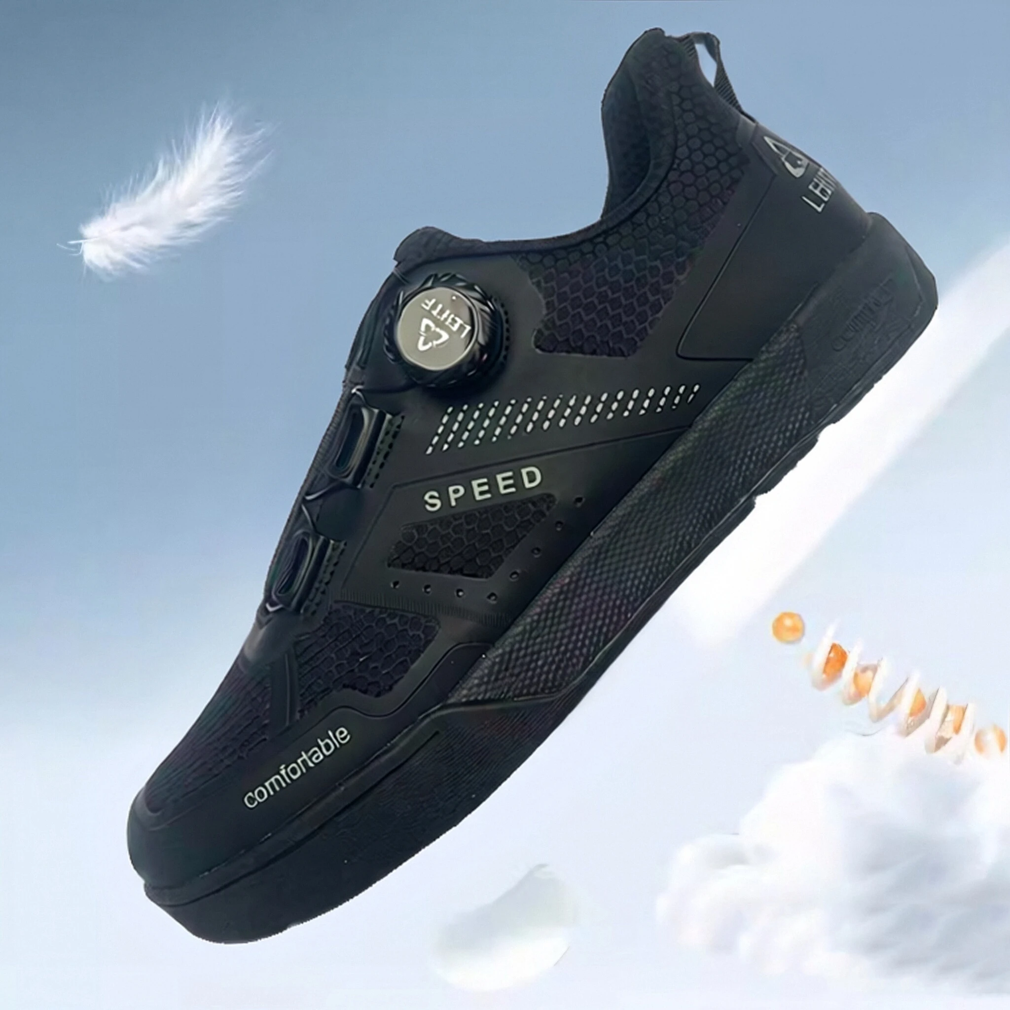 

LEHTT Cycling Shoes – Breathable Mountain Road Bike Shoes, Hard Sole, Wear-Resistant, Professional Cycling SPD Shoes