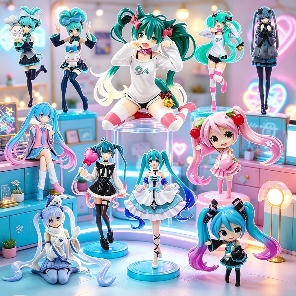 Hatsune Miku, Mehrfach Artikulierte Actionfiguren, Niedliches Hochzeitskleid, Hatsune Miku Serie, PVC Sammlerfiguren