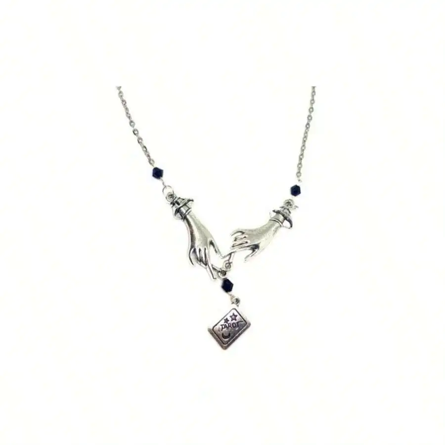 

Gothic Tarot Card Reader Pendant Necklace Mysterious Gift For Adults