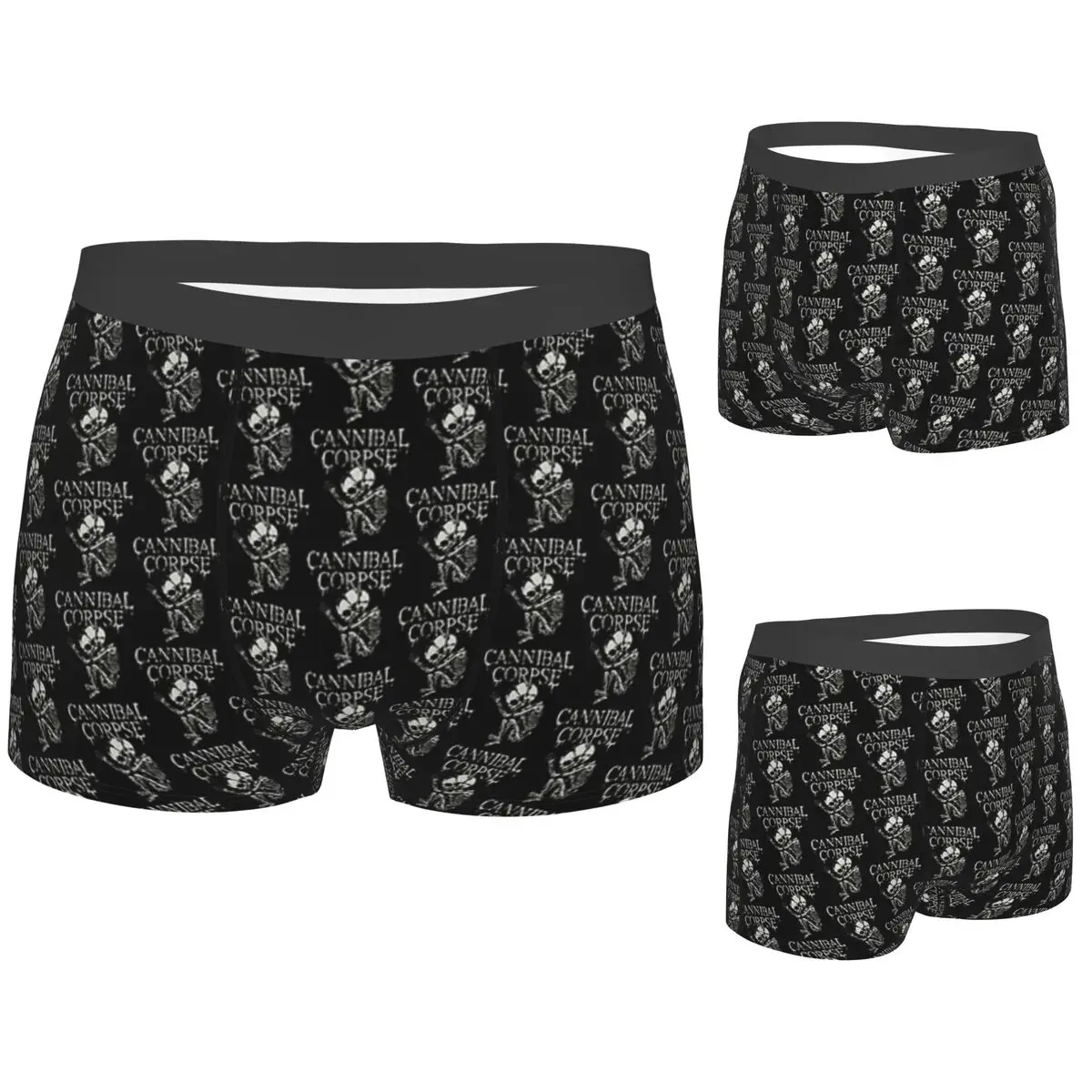 

Boxer Underpants Shorts Cannibal Corpse Metal Skateboard Panties Male Soft Underwear for Homme Man Boyfriend Gift