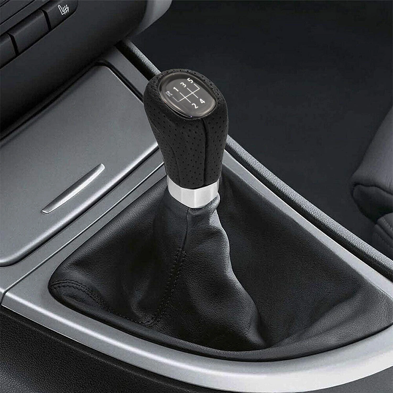 Car Gear Shift Knob Leather Shifter Lever Handball for BMW 1 3 5 6 Series E39 E46 E60 E81 E82 E90 E91 E92 E60