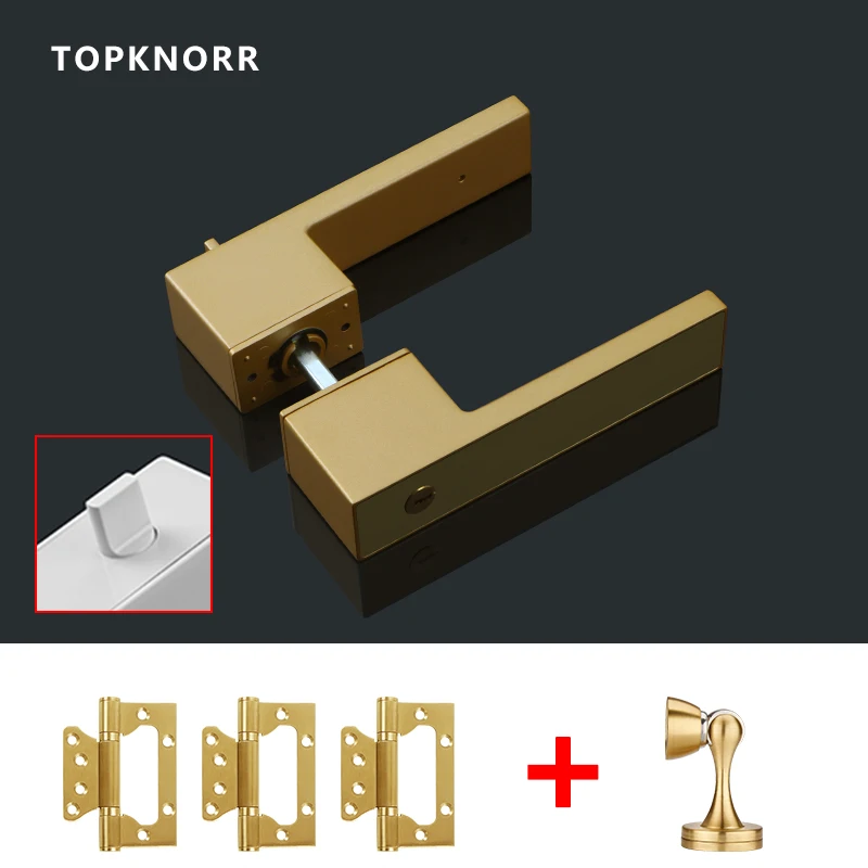 

Minimalist Door Lock Ecological Lock Indoor Bedroom Magnetic Mute Room Door Lock Modern Wooden Door Lock Handle With Key