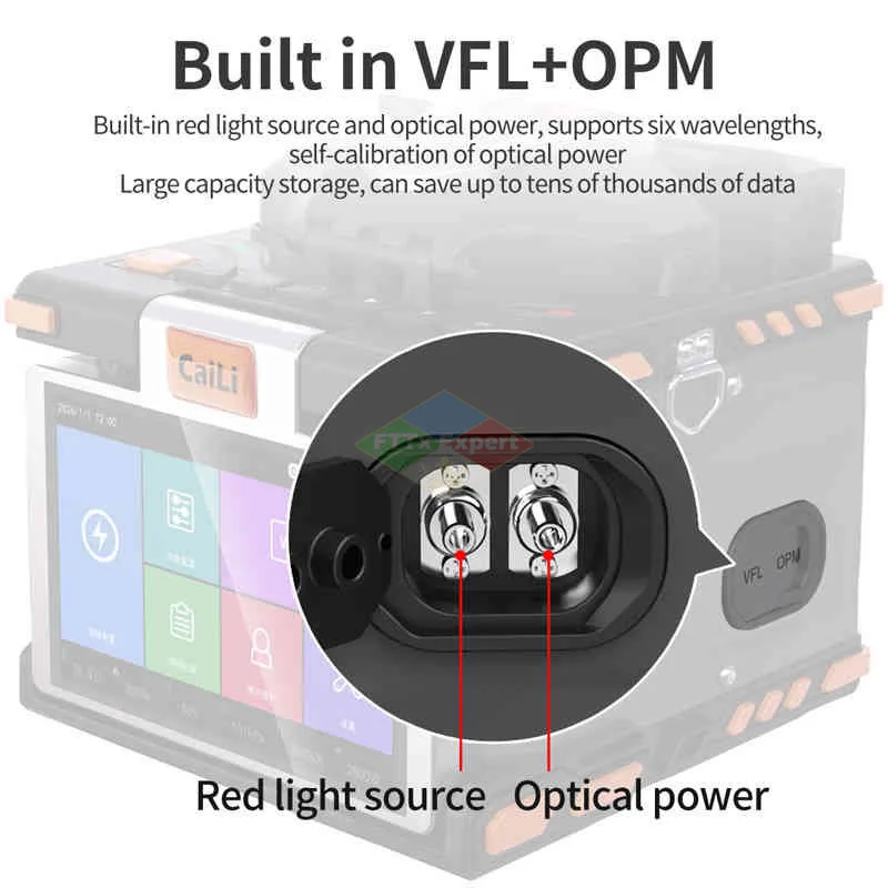 S5 Optical Fusion Splicer FTTH Fiber Optic Splicing Hine Support Multiple Languages