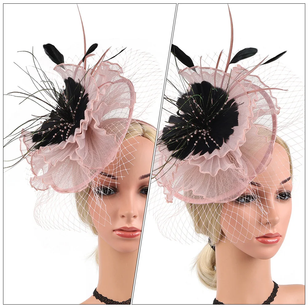 

Сетчатая шляпа-чародей, женская элегантная свадебная заколка для волос, повязка на голову, аксессуар для чаепития, чародеи для женщин