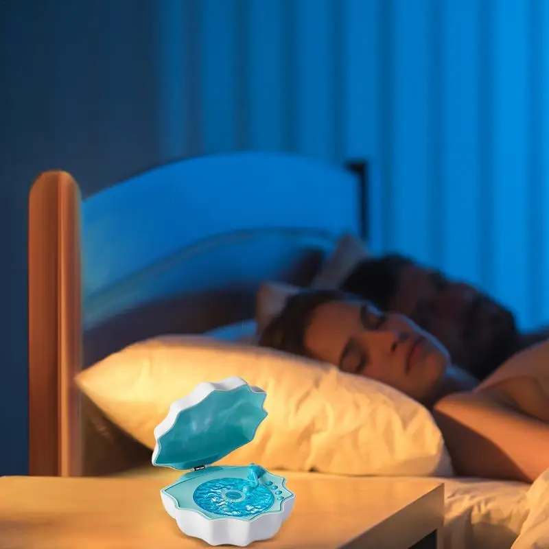

Shell Speaker Bathroom Shower Speaker With Ambient Light Wave Music Player Mood Lamp Adjustable Night Light For Bedroom Living