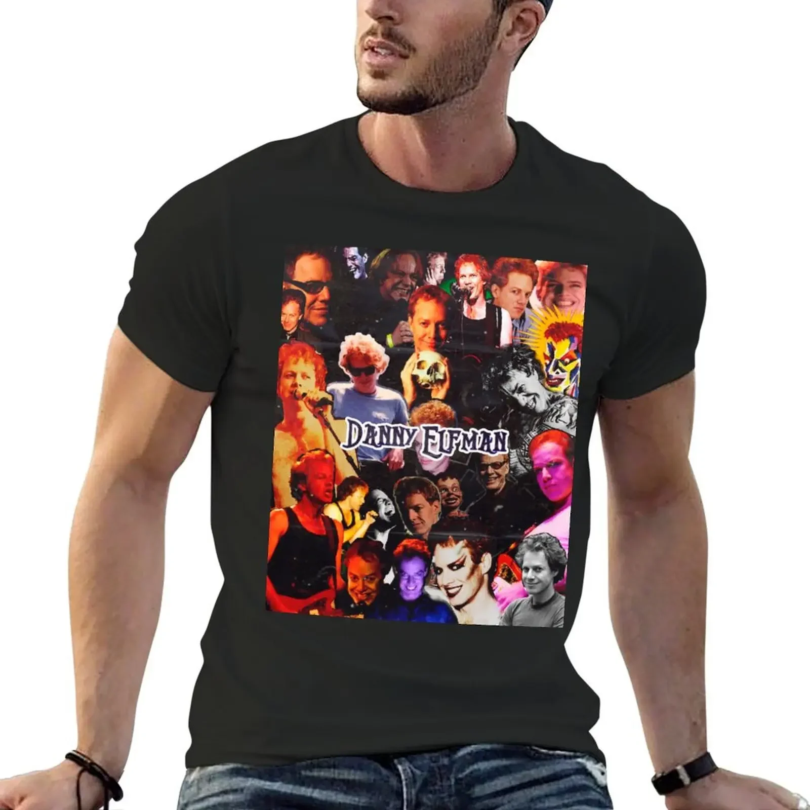 

Danny Elfman Head Collage T-Shirt summer top summer tops cute clothes mens graphic t-shirts funny