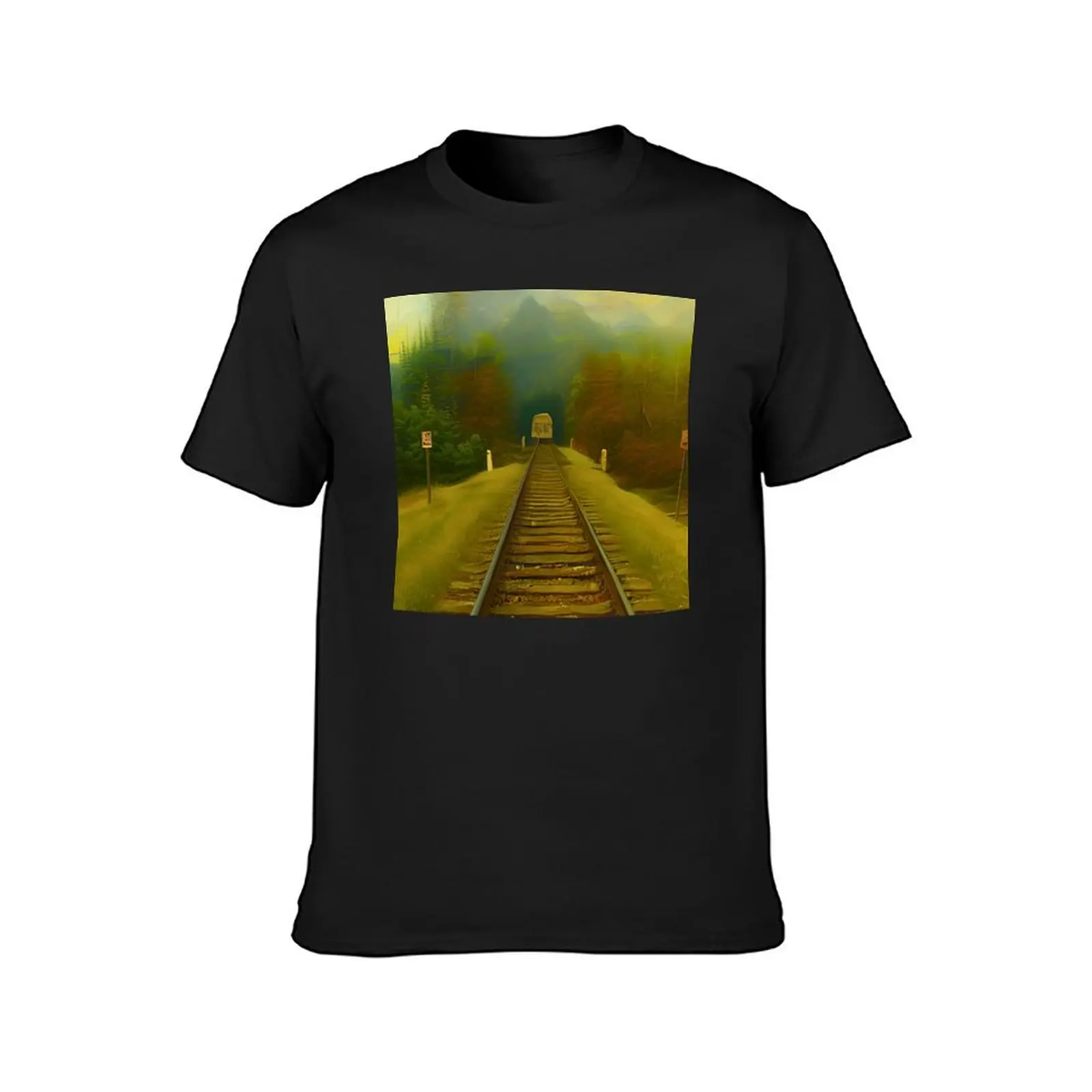 Natural Tunnel State Park Railroad Tunnel Mountain Photography T-Shirt sweat plain black t shirts men