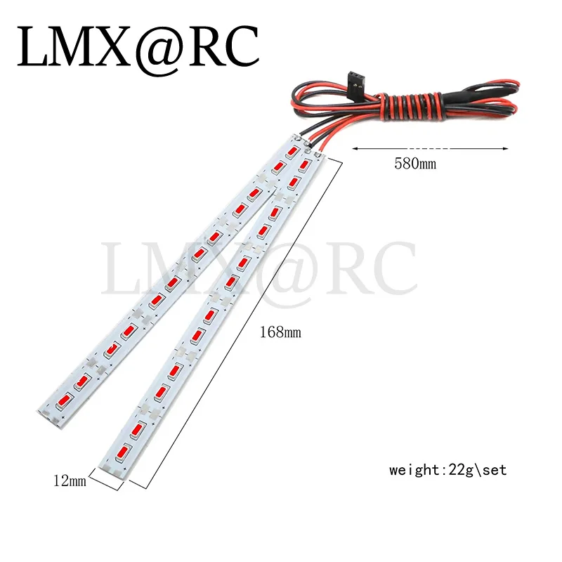 1/10 Aksesori Mobil RC mobil Drift LED Chassis lampu terang lampu kilat untuk 1/8 1/10 mobil RC Traxxas TRX4 D90 Axial SCX10