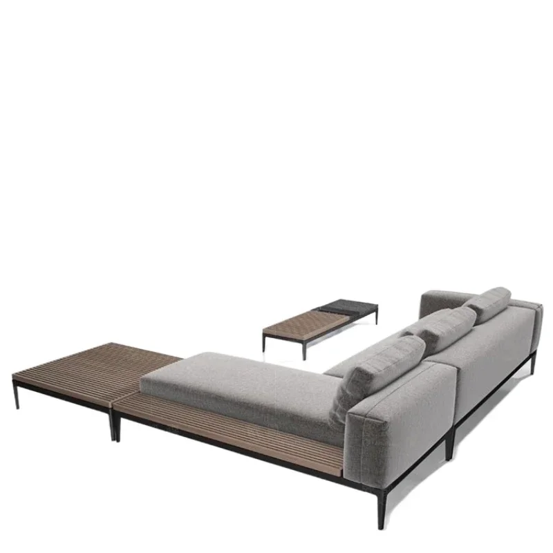 

American Outdoor Outdoor Open-air B & B Hotel Waterproof Aluminum Alloy Corner Furniture
