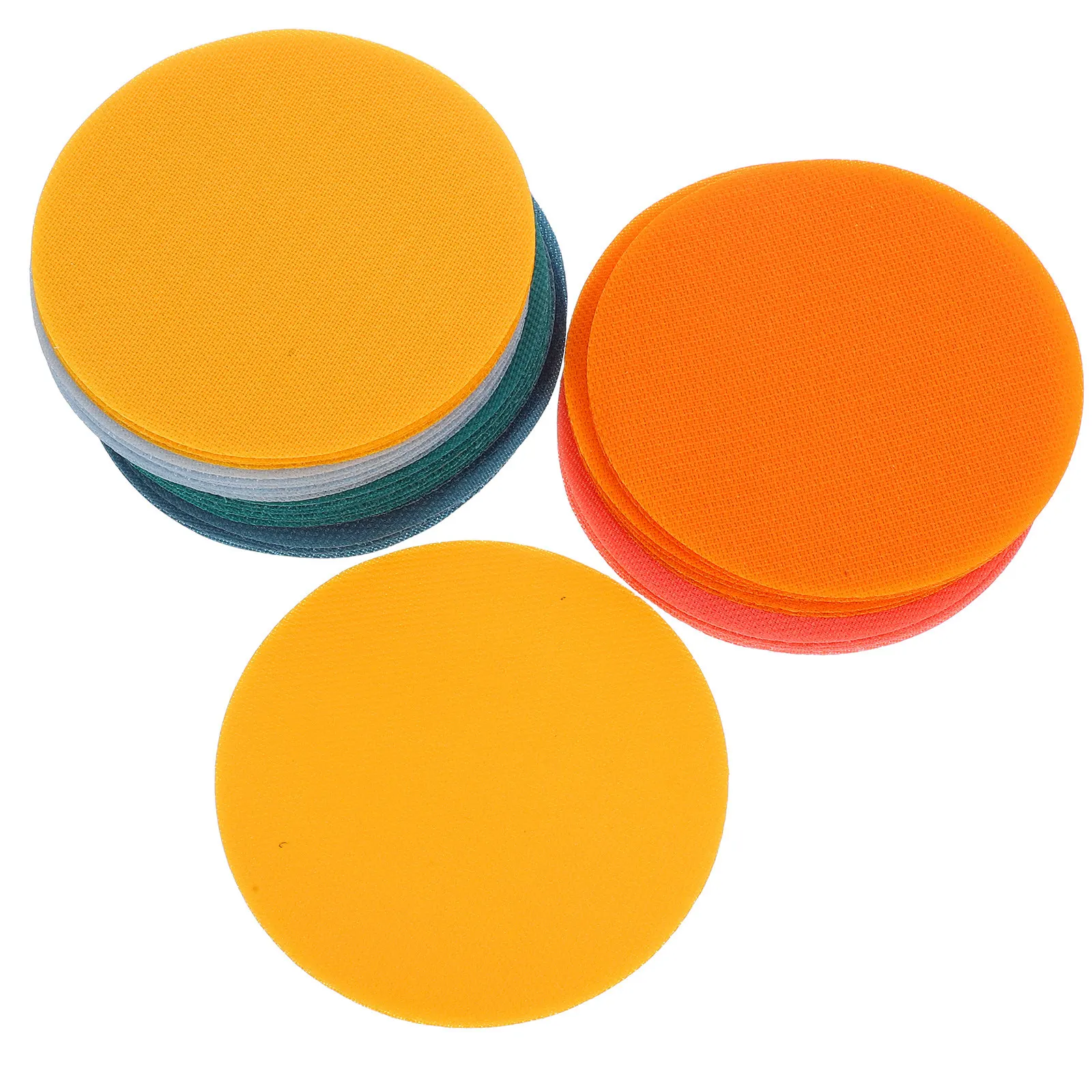 

Набор из 36 маркеров-кружочков для ковровых покрытий: для пола в классе, дошкольных учреждений, обучающих игр, с нескользящей основой на липучке