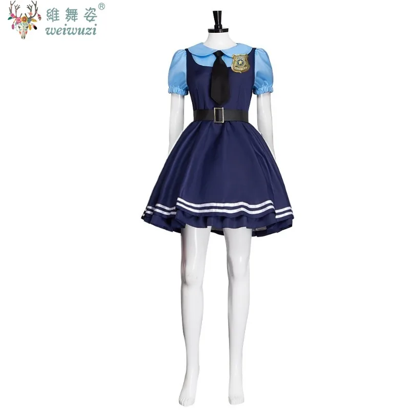 

Halloween Costume Rabbit Police Officer Uniform Dress Cosplay Costume Fancy Stage Perfermance Outfit Zoo Animal Rave Party Cute